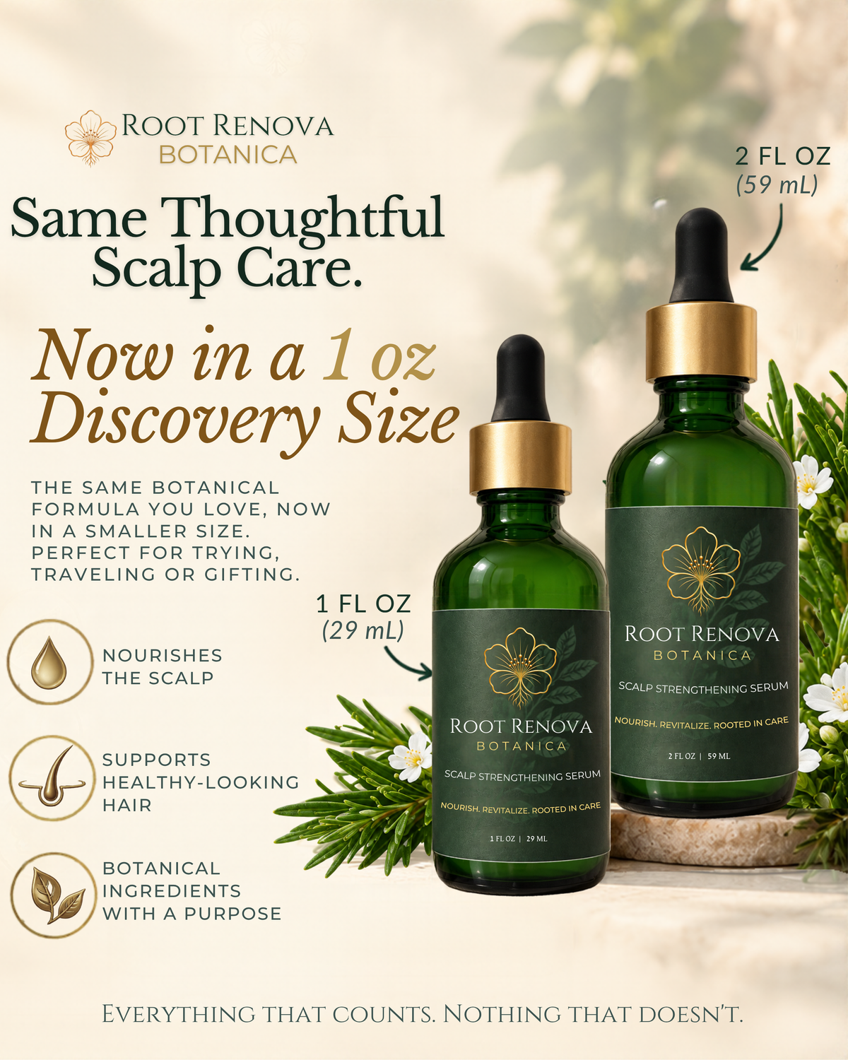 Root Renova Botanica Scalp Strengthening Serum – Physician-Formulated Botanical Scalp Treatment